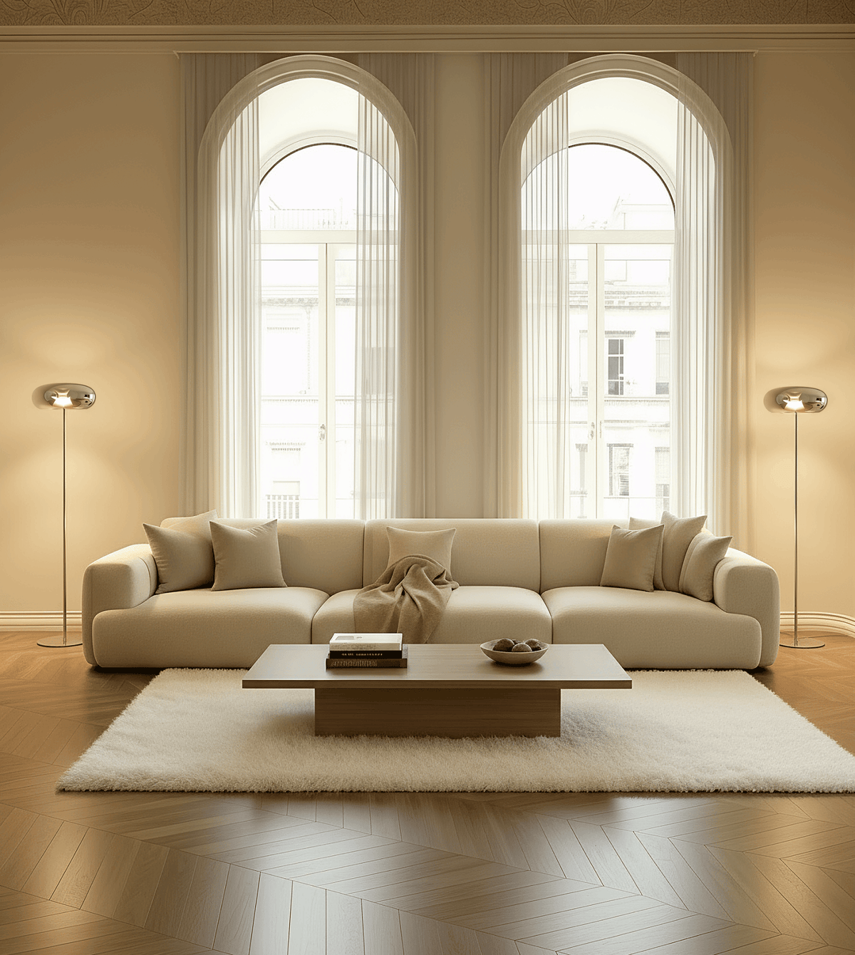 Stilvolle Eleganz im Pilzdesign – als moderne Stehleuchte
